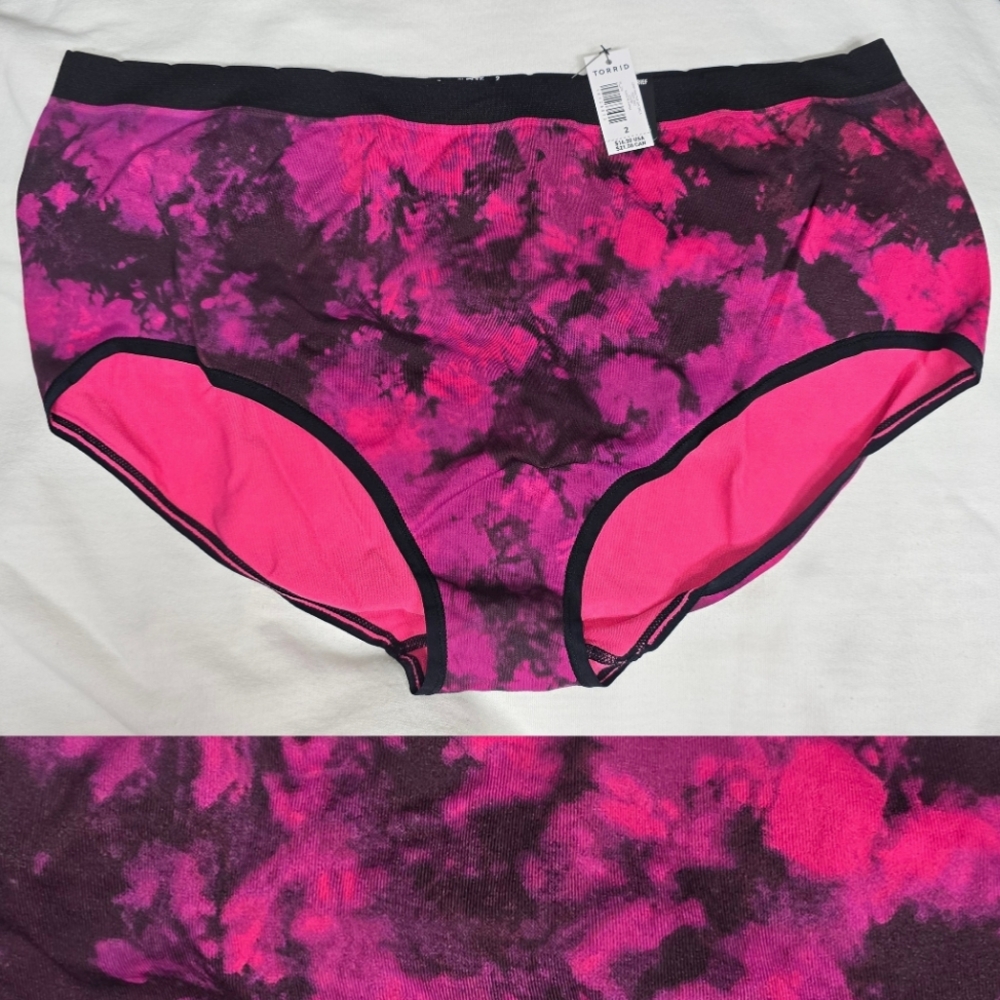 TORRID Seamless Brief Panty - Tie Dye Pink